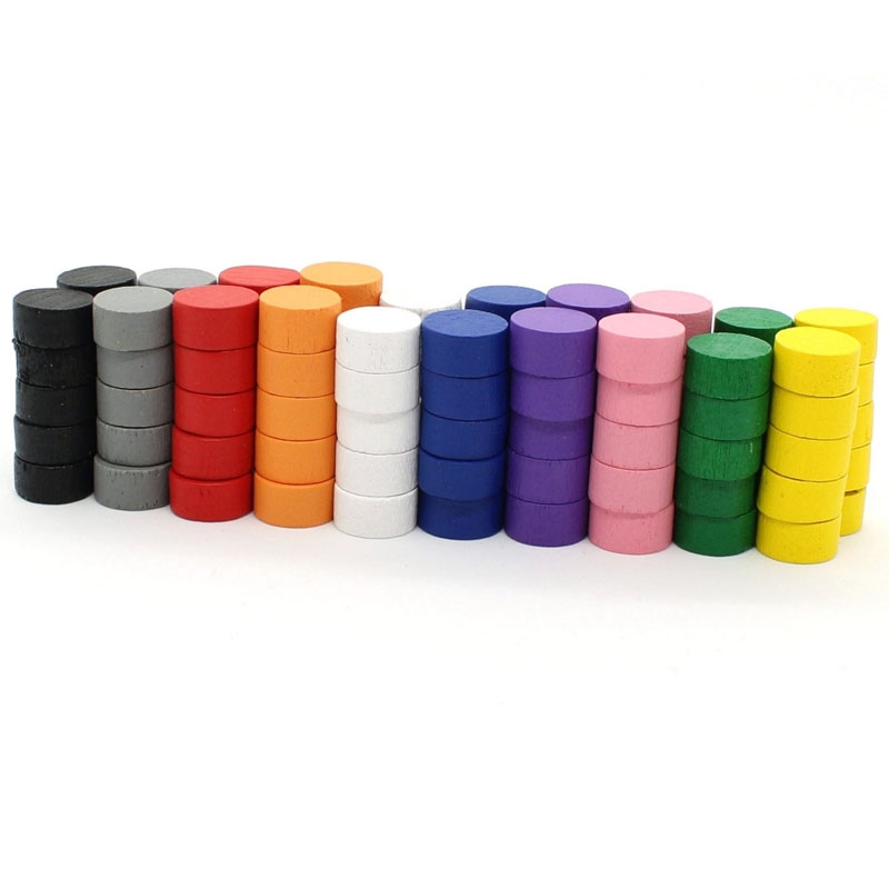 Chess Set Wooden - 10MM Game Discs token 10/50/100/200/500PCS Houten