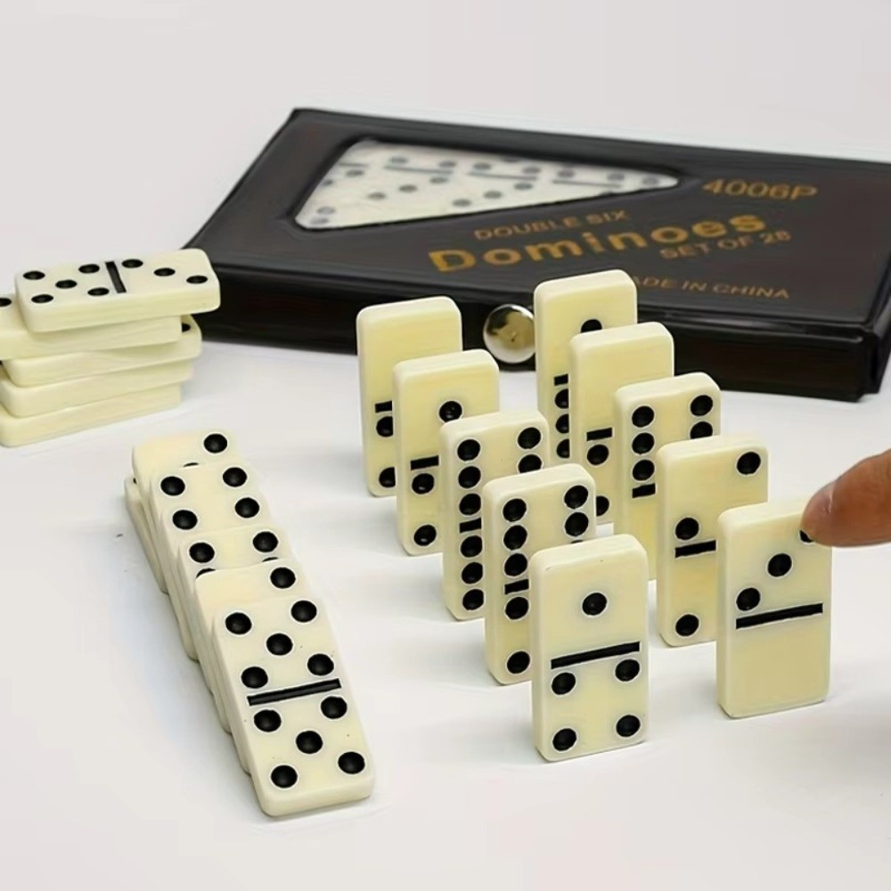 Board Game For 2 People - 28 STKS Dubbele Zes Domino Set