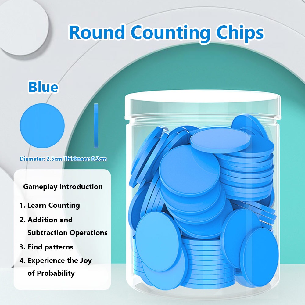 Board Game Operation - 100 stuks Plastic Telchips Optellen Aftrekken