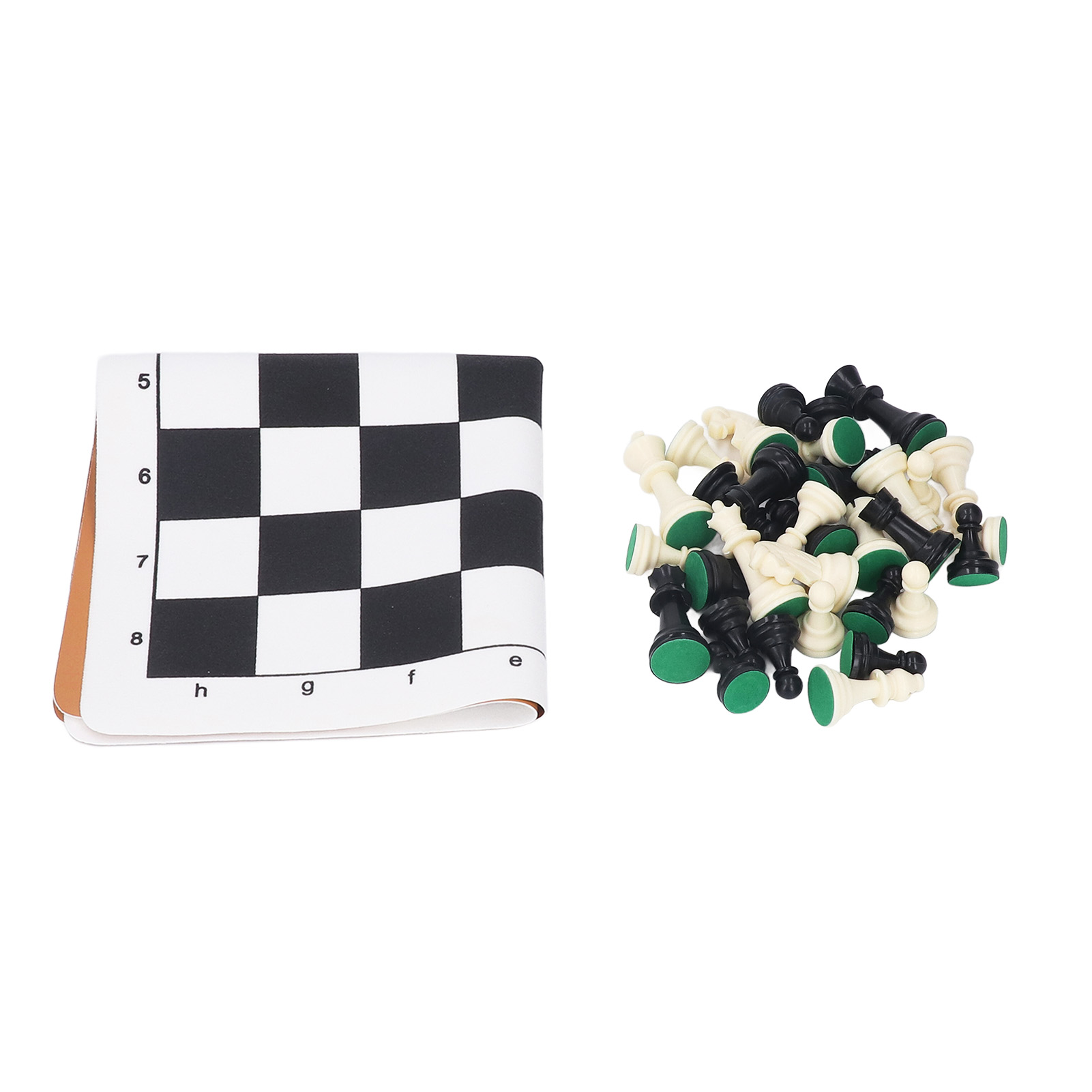 Board Game Operation - Internationaal schaakspel zwart wit plastic schaakstukken