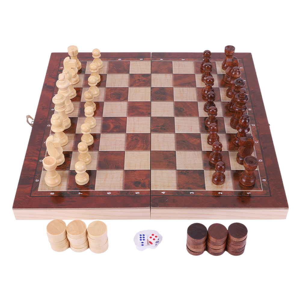 29x29cm 3-in-1 Schaak-, Dammen - Chess Set Wooden recensie en prijs