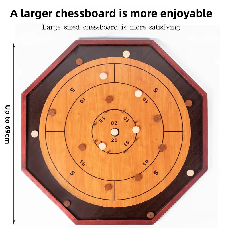 Massief houten Crokinole bord  - Board Game Operation recensie en prijs