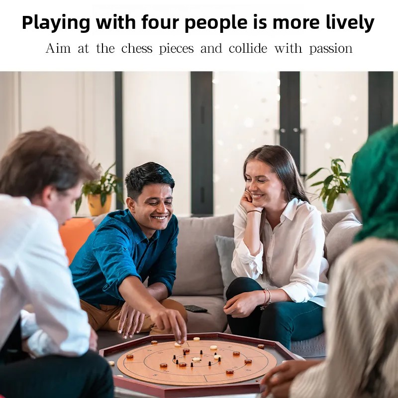 Massief houten Crokinole bord  - Board Game Operation recensie en prijs