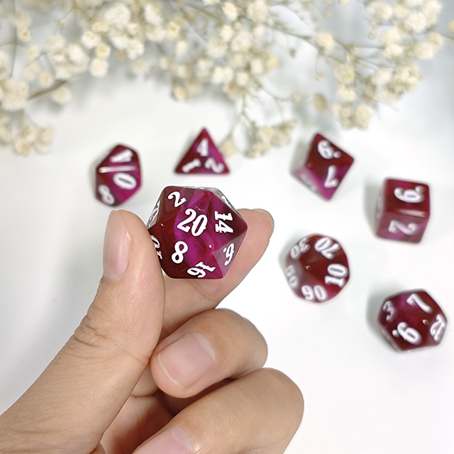 7-delige acryl polyedrische do - Board Game Font recensie en prijs