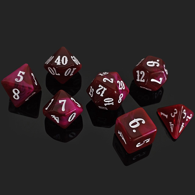 7-delige acryl polyedrische do - Board Game Font recensie en prijs