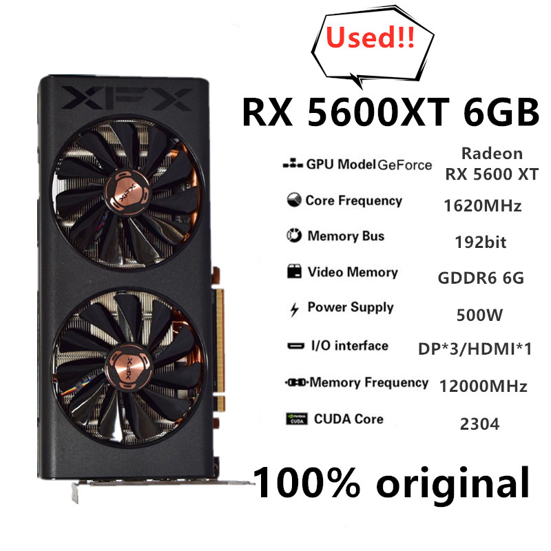 XFX Originele RX 5600XT 6G Gam - Board Game Vr recensie en prijs
